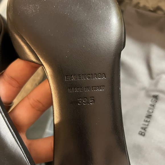 BALENCIAGA Knife BB Mule 40mm square black - Picture 4 of 9